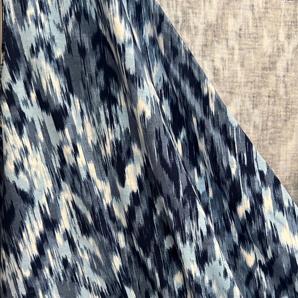 St. John's Bay Blue Patterned Dress - Picture 2 of 4